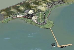 A rendering of "Alternative B," which calls for a "mixed-use tribal destination casino resort with residential component," according to the EIR. Graphic provided by Jim Levine.