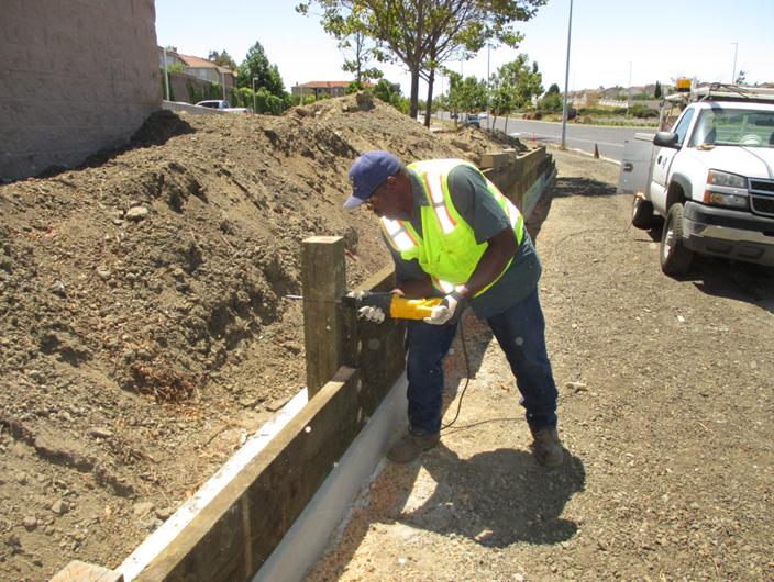 Retaining Wall Richmond Parkway & Atlas Road