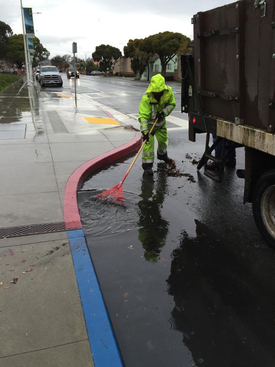 Storm drain clearing