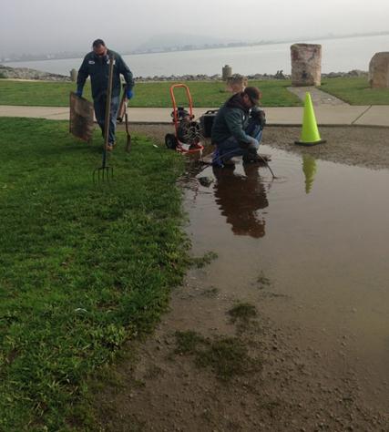 Marina Crew drain unclogging