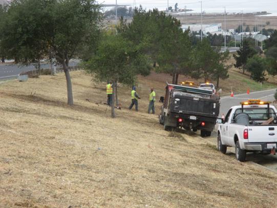 General maintenance PKWY off ramp to Giant