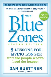Blue Zones Book by Dan Buettner - 9 Lessons for Living Longer