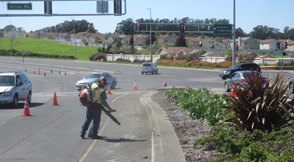 Richmond Parkway center median maintenance San Pablo Avenue to Atlas Roa