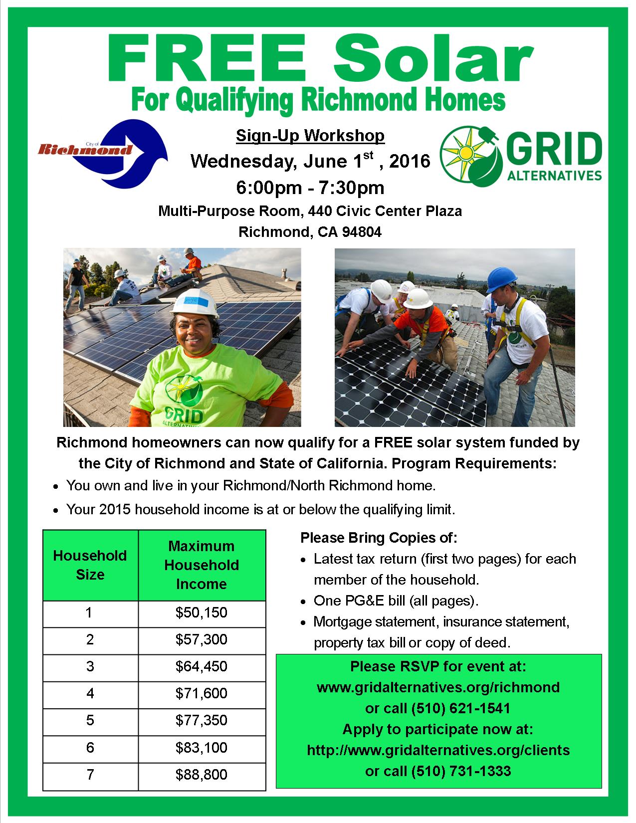 GRID Alternatives Event Flyer June 1 2016 english