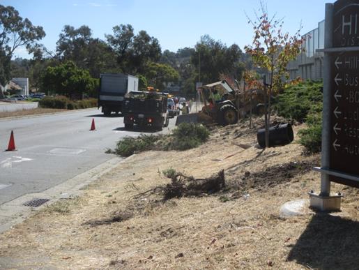 Weed abatement Richmond Pkwy (Hilltop)
