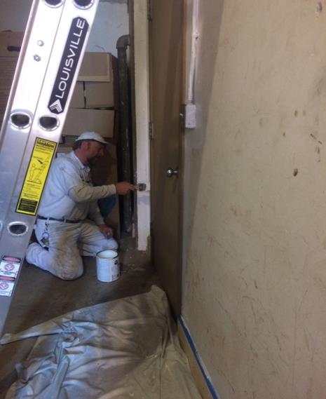LARRY PAINTING THE AUDITORIUM 2-13-17