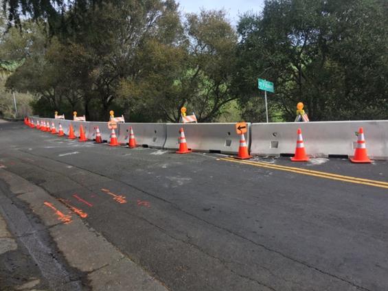 Rifle Range Rd. K Rail installation # 3