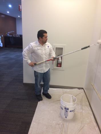 WILBER PAINTING THE MAYORS OFFICE