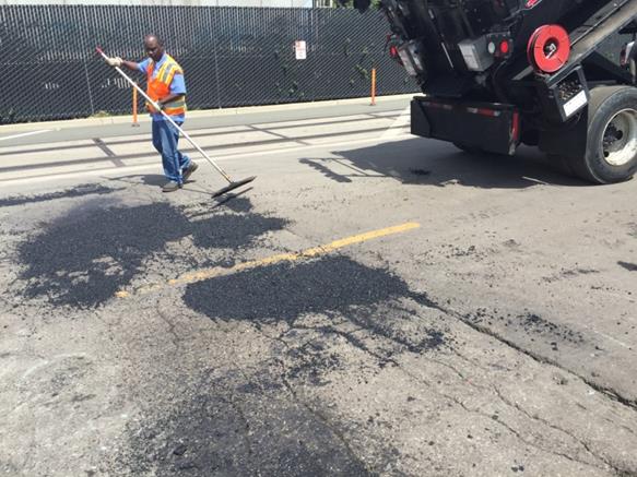 Pothole Patching Wright Ave #2