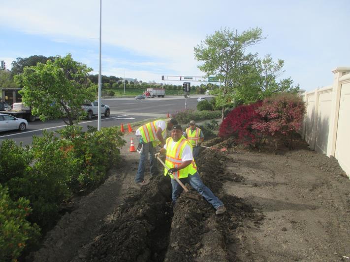 Irrigation Work At Country Club Vista Landscaping Project