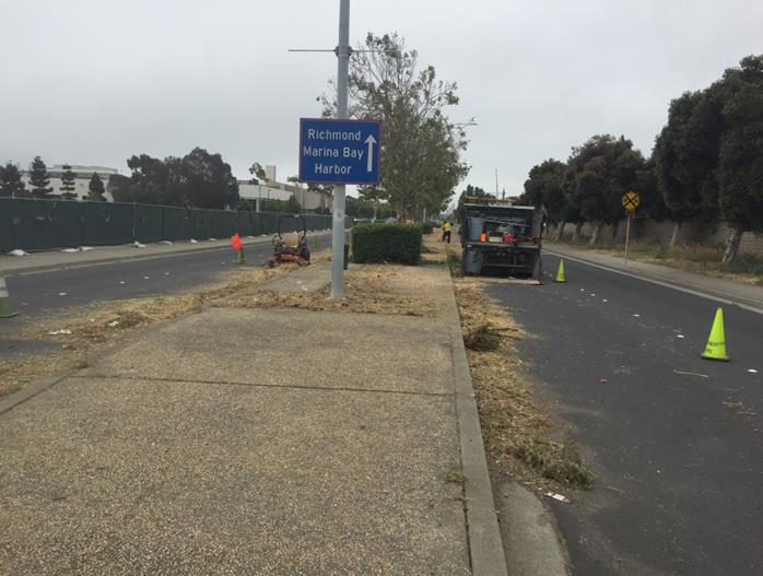 Marina Way Median Weed Abatement