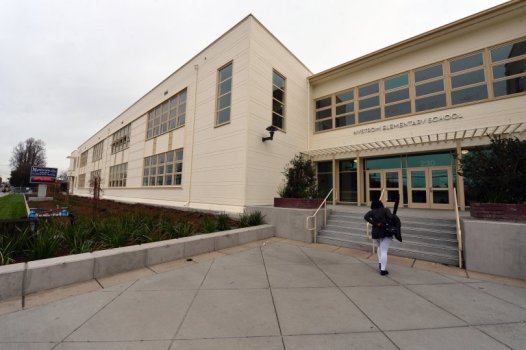 Nystrom Magnet Elementary School celebrates its renovated campus in Richmond on Nov. 30, 2016. The renovations were funded as part of a massive bond program approved by West Contra Costa Unified School District voters starting in 1998. (Kristopher Skinner/Staff archives)