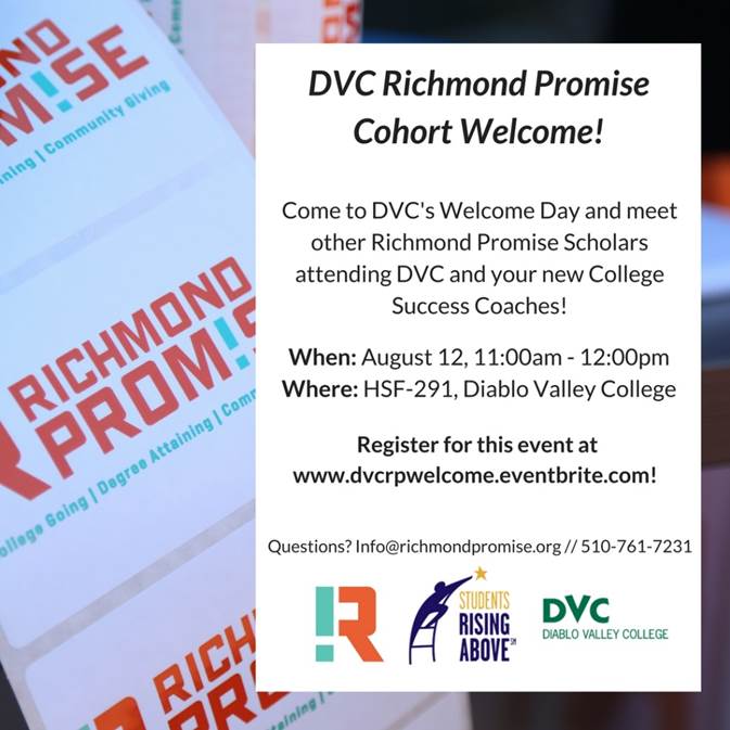 When- August 12 11-00am - 12-00pmWhere- HSF-291 Diablo Valley College