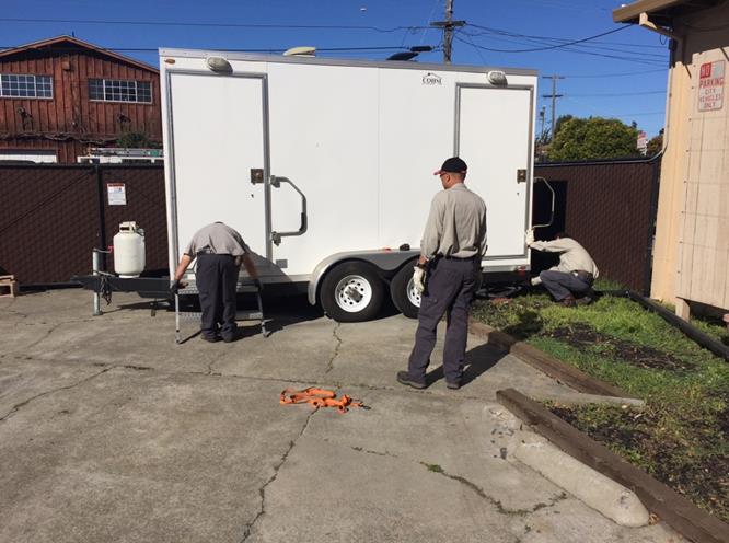 Relocating trailer, plumbing and electrical