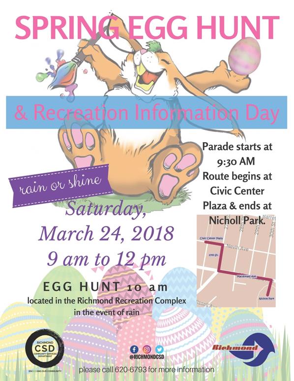 2018 Egg Hunt Rec Info Day