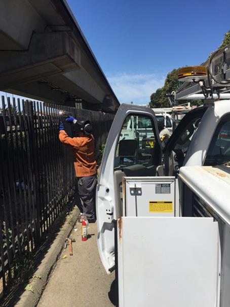 Fence Repair by Food Kitchen