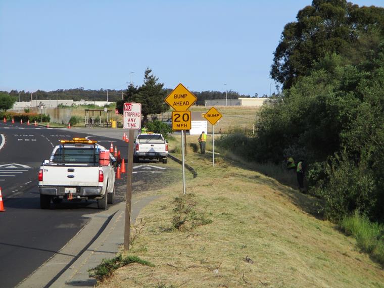 Weed abatement Atlas Road