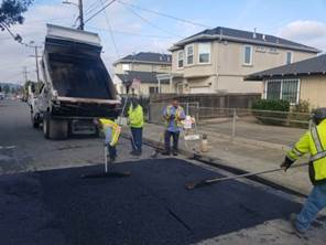 Speed bump on Duboce