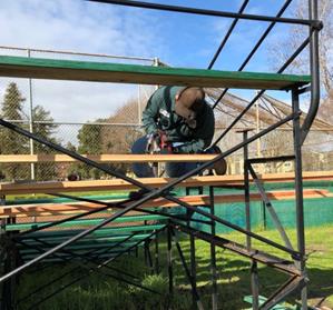 Judge Carroll Bleacher Repair