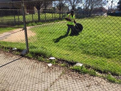 Litter pick up Belding -Garcia Park