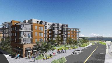 Rending of the Terminal One project submitted to the Richmond Design Review Board in January 2016