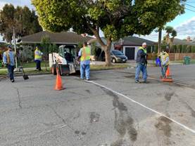 Prep for Speed Hump Install @ 2135 Esmond