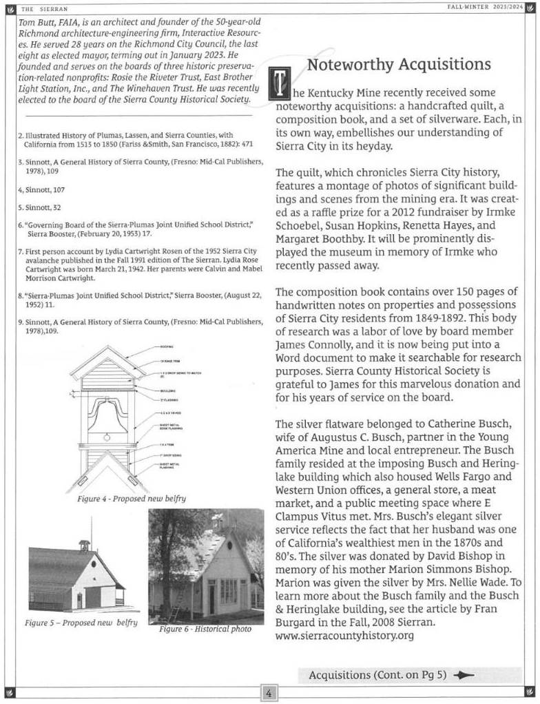 Figure 3 – The Fall-Winter 2023-2024 Sierran, page 1,A close-up of a house Description automatically generated