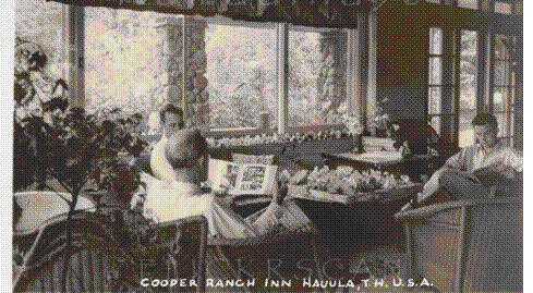 A couple of people sitting in chairs Description automatically generated,Figure 43 - Cooper Ranch (https://www.flickr.com/photos/kamaaina56/51111268659/in/photostream/)